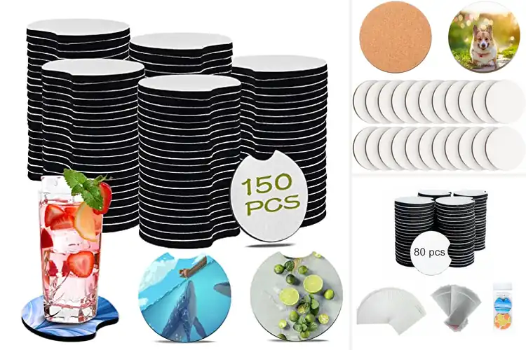 Detailed view of Best Heat Press Car Coaster Accessories