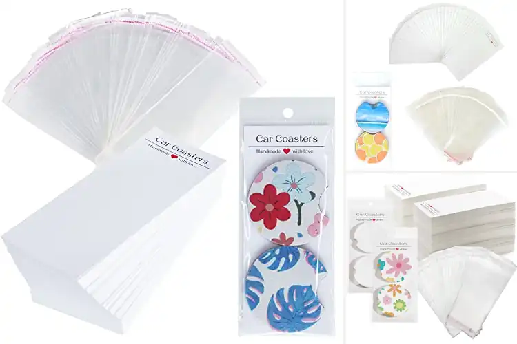 Detailed view of Best Sublimation Car Coaster Display Cards